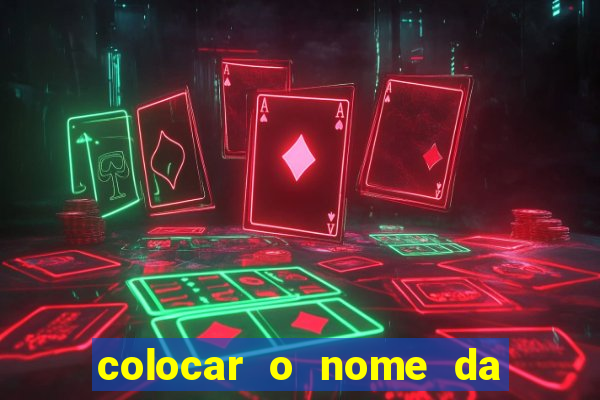 colocar o nome da pessoa no congelador