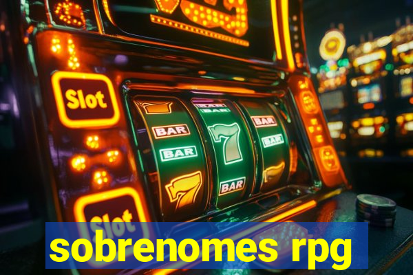 sobrenomes rpg