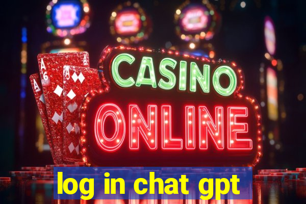 log in chat gpt