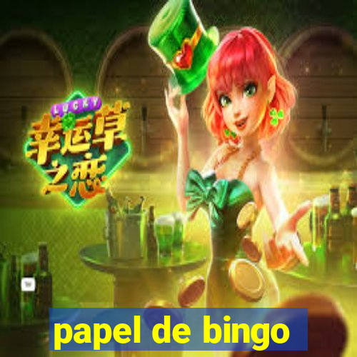 papel de bingo