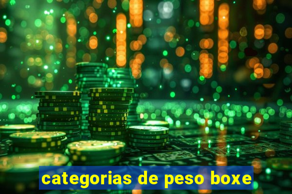 categorias de peso boxe