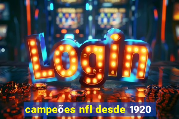 campeões nfl desde 1920